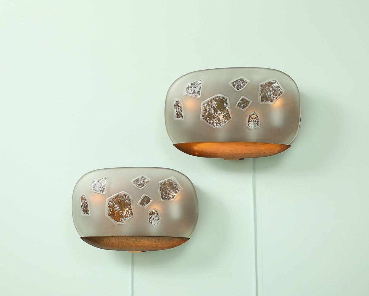 Rare Large-Scale Wall Lights by Max Ingrand for Fontana Arte