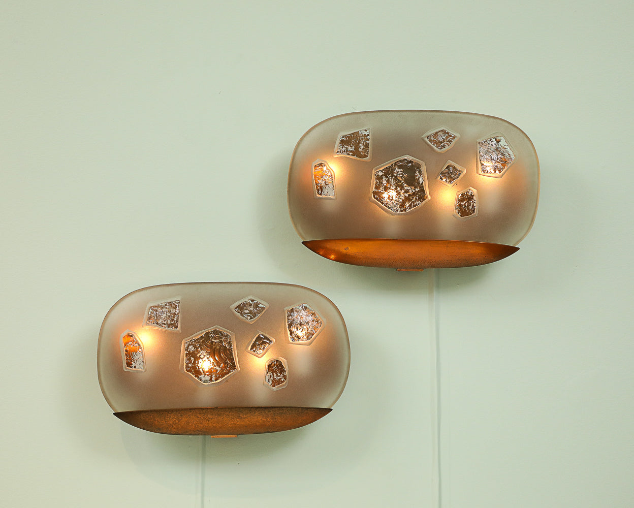 Rare Large-Scale Wall Lights by Max Ingrand for Fontana Arte