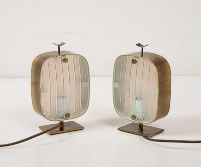 Model 2049 Table Lamps by Max Ingrand for Fontana Arte