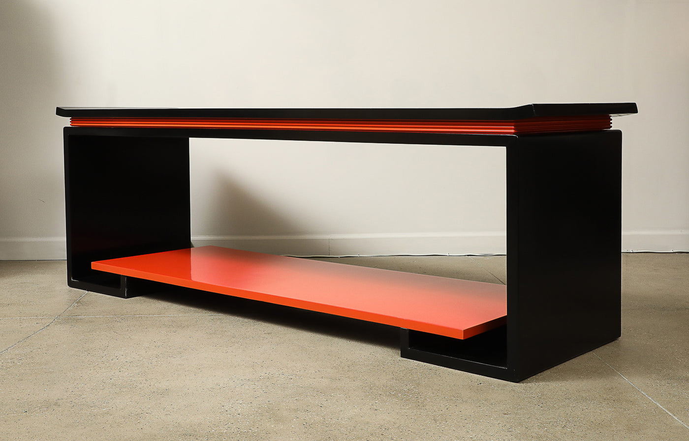 Asian Modern Console Table by Paul Frankl