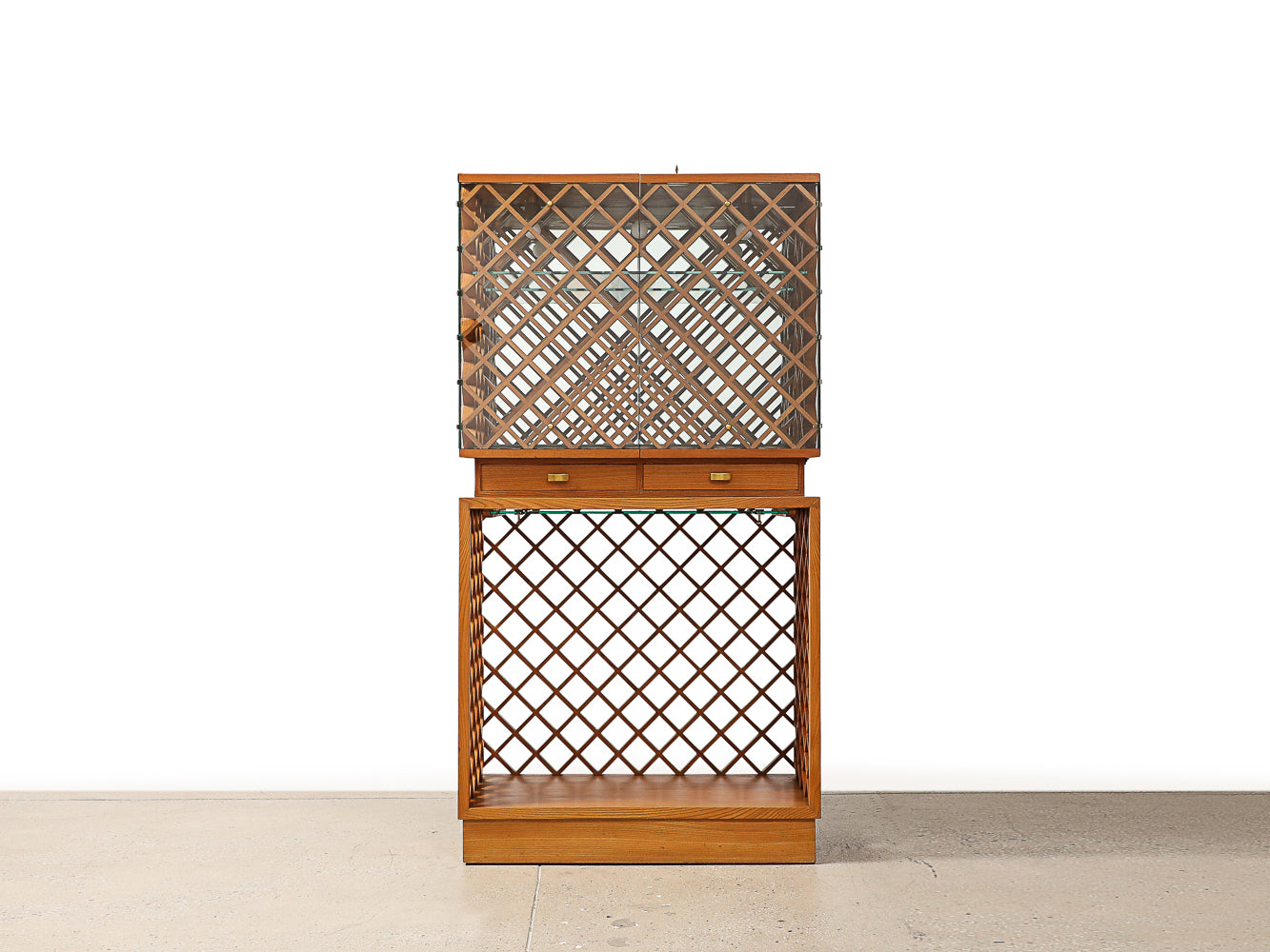 Rare Vitrine with Integrated Glass Tray by Pietro Chiesa