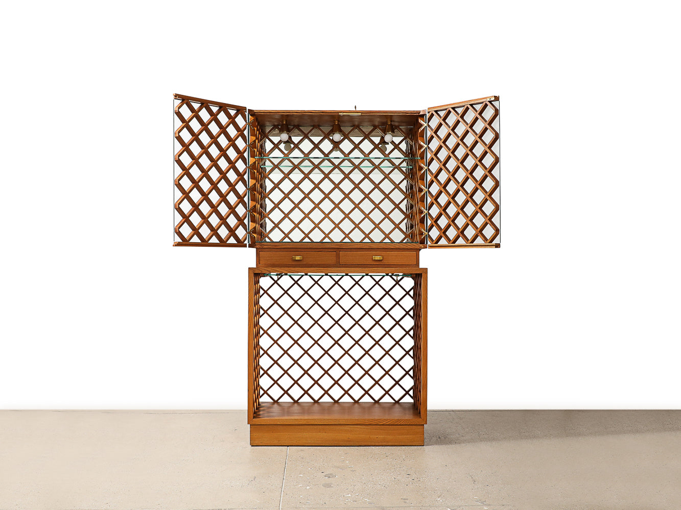 Rare Vitrine with Integrated Glass Tray by Pietro Chiesa