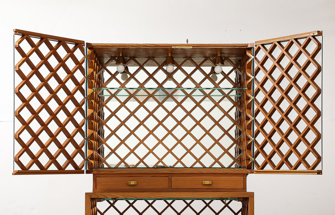 Rare Vitrine with Integrated Glass Tray by Pietro Chiesa