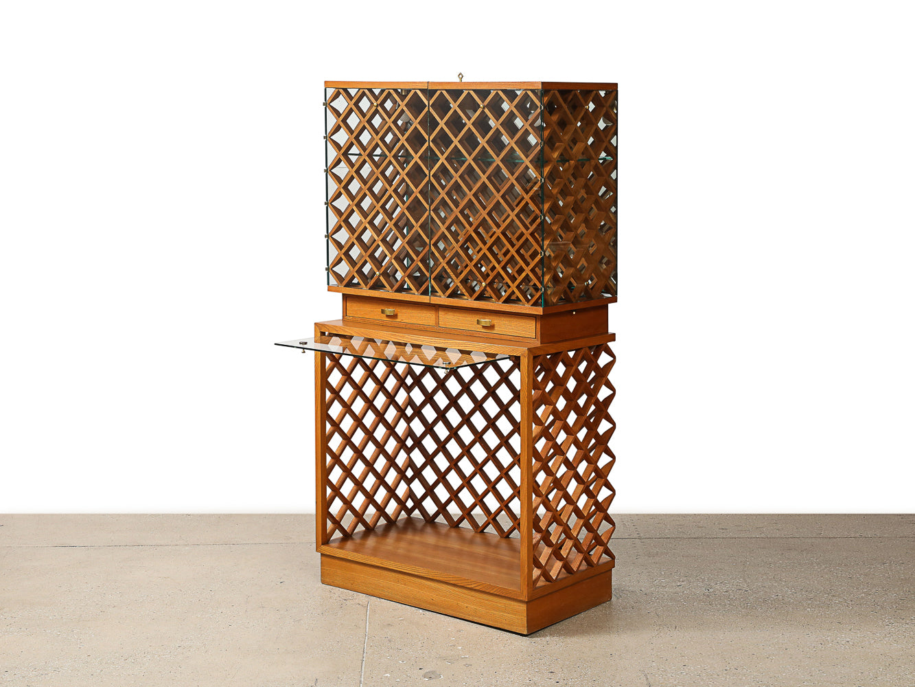 Rare Vitrine with Integrated Glass Tray by Pietro Chiesa