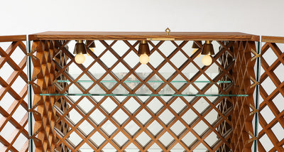 Rare Vitrine with Integrated Glass Tray by Pietro Chiesa