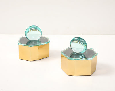 Pair of Diamante Boxes by Roberto Giulio Rida