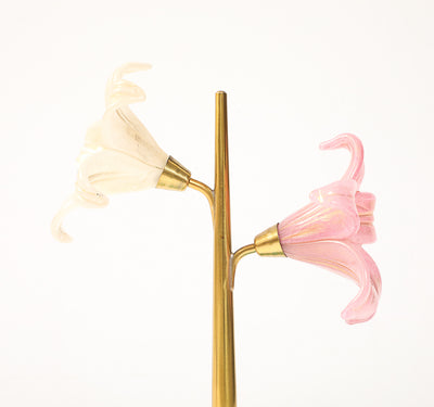 Murano Flower Sculpture by Roberto Giulio Rida