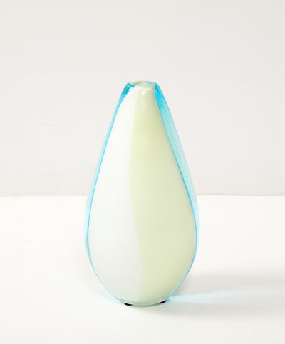 Wide Striped Murano Vase by Salviati