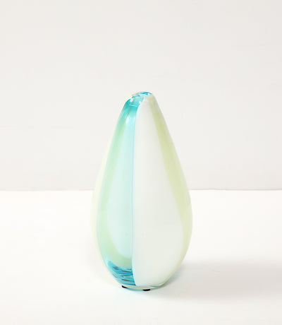 Wide Striped Murano Vase by Salviati