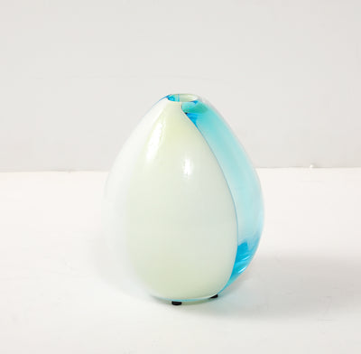 Wide Striped Murano Vase by Salviati