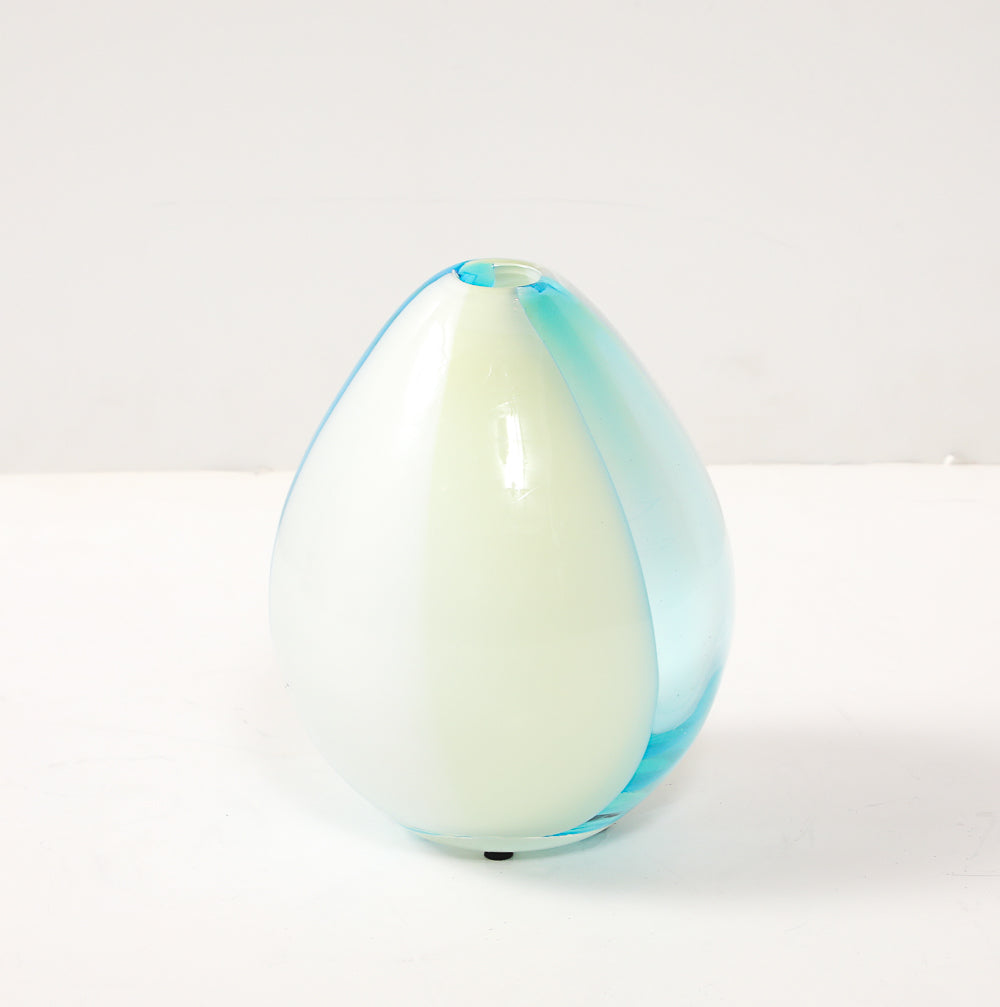 Wide Striped Murano Vase by Salviati