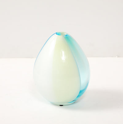 Wide Striped Murano Vase by Salviati