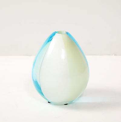 Wide Striped Murano Vase by Salviati