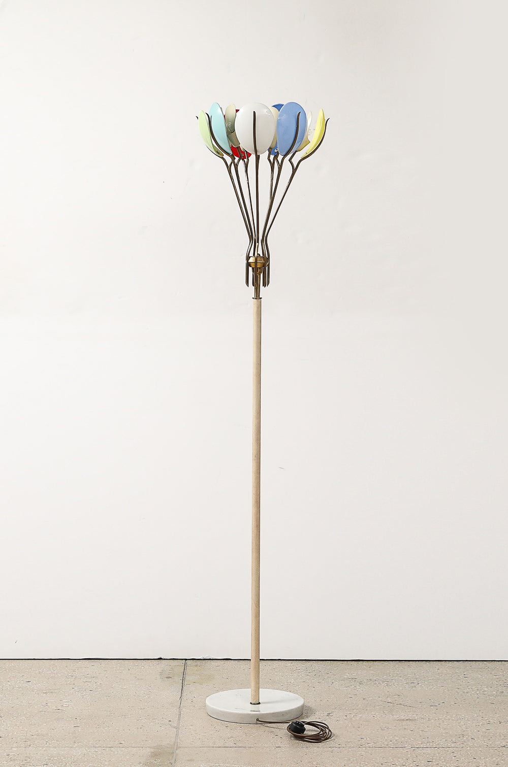 Rare Floor Lamp no. 12477 by Angelo Lelii for Arredoluce