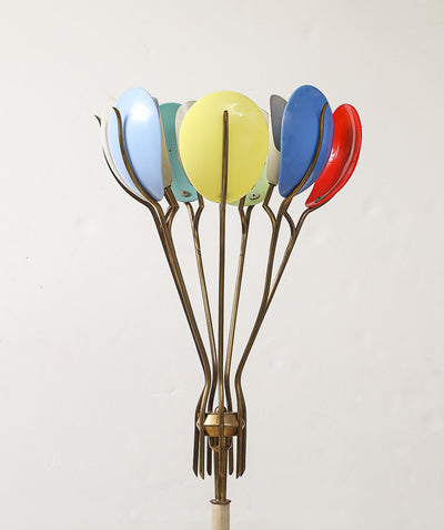 Rare Floor Lamp no. 12477 by Angelo Lelii for Arredoluce