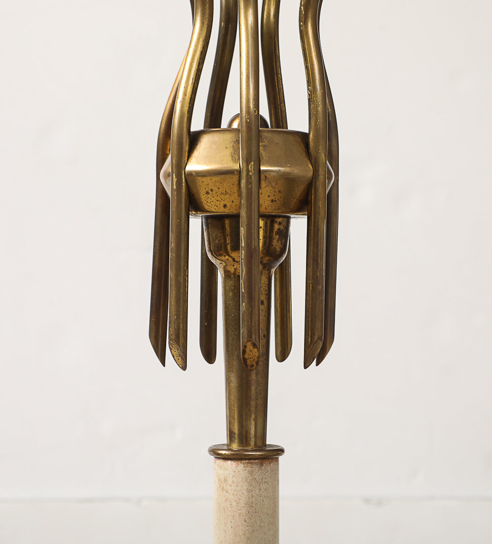 Rare Floor Lamp no. 12477 by Angelo Lelii for Arredoluce