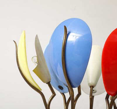 Rare Floor Lamp no. 12477 by Angelo Lelii for Arredoluce