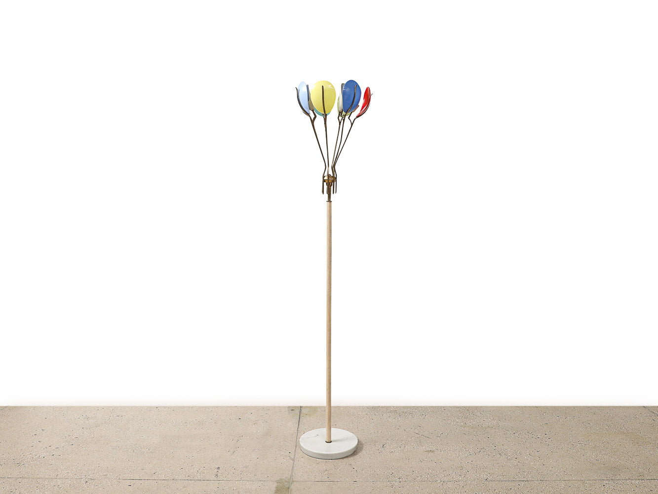 Rare Floor Lamp no. 12477 by Angelo Lelii for Arredoluce