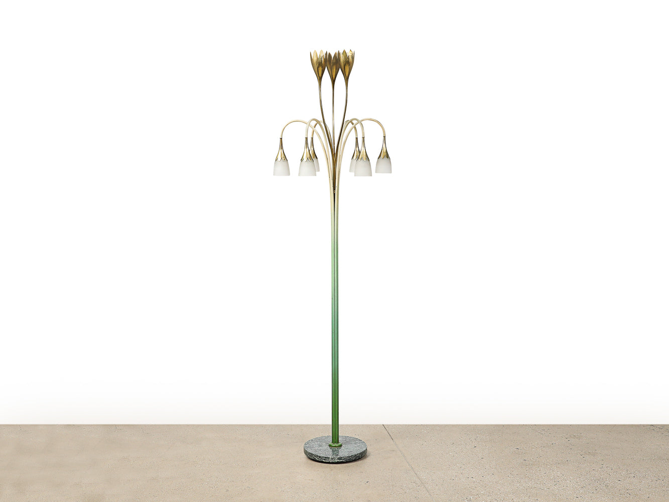 No. 77, Rare Floor Lamp by Angelo Lelii for Arredoluce