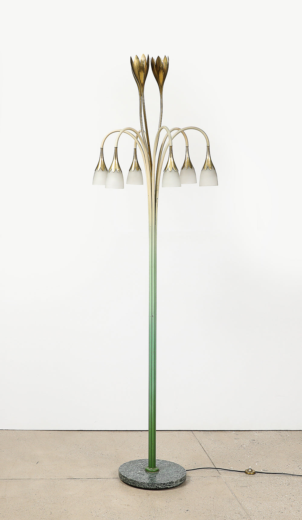 No. 77, Rare Floor Lamp by Angelo Lelii for Arredoluce