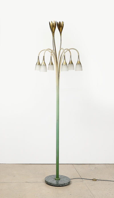 No. 77, Rare Floor Lamp by Angelo Lelii for Arredoluce