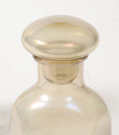 Pair of Apothecary Style Stopper Bottles by Ercole Barovier & Toso