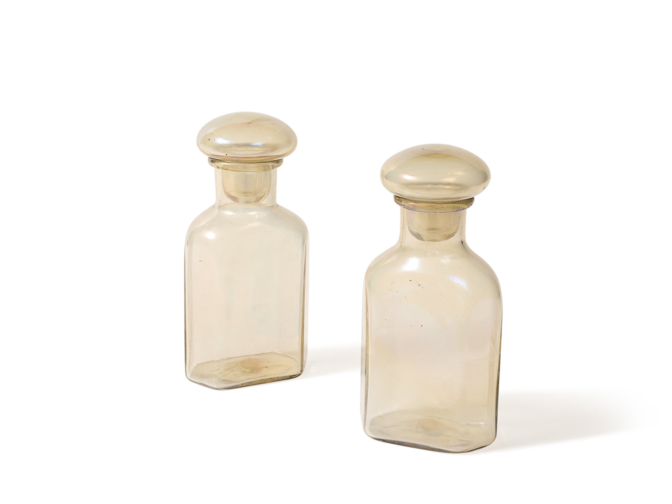 Pair of Apothecary Style Stopper Bottles by Ercole Barovier & Toso