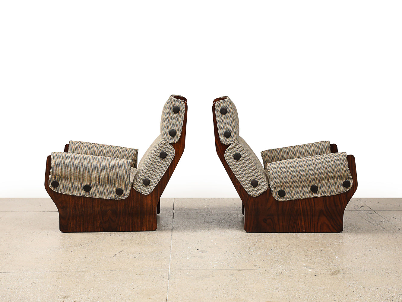 Pair of Canada Lounge Chairs by Osvaldo Borsani for Tecno