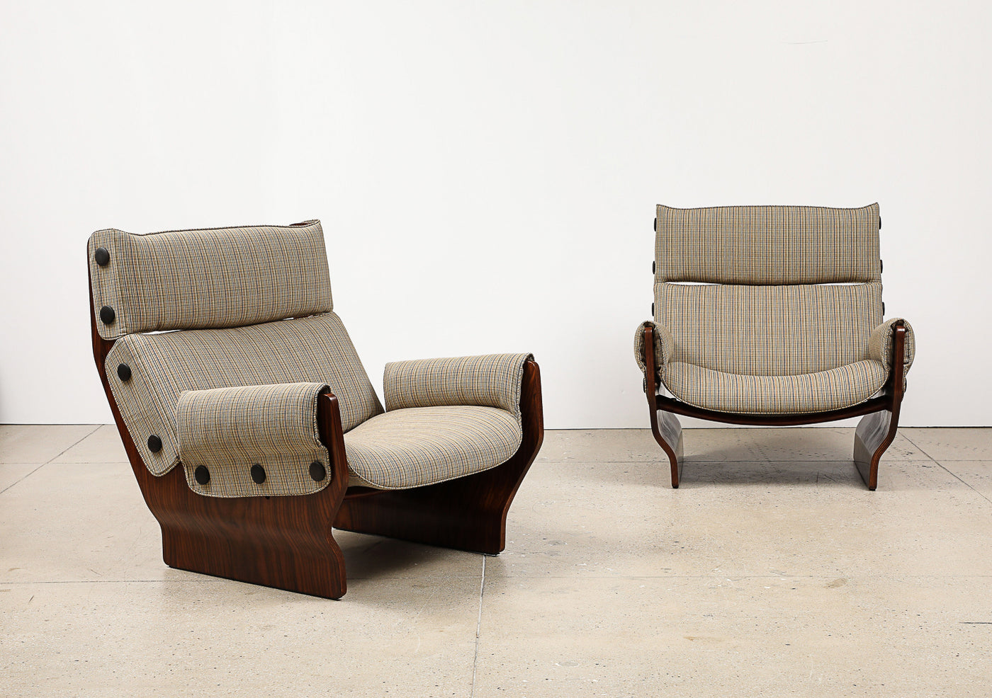 Pair of Canada Lounge Chairs by Osvaldo Borsani for Tecno