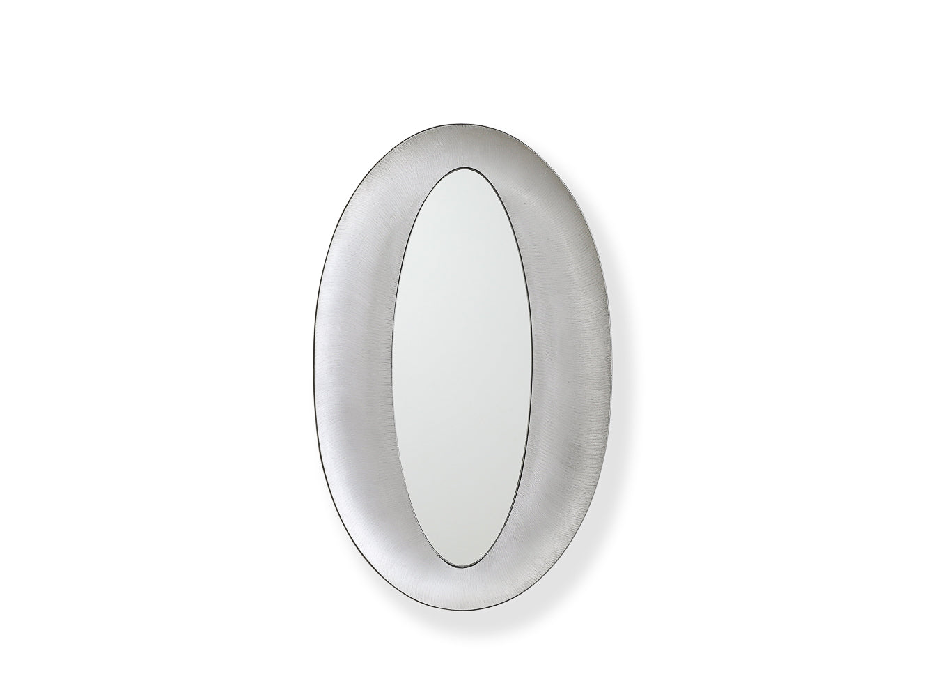 Rare Oval Mirror by Lorenzo Burchiellaro