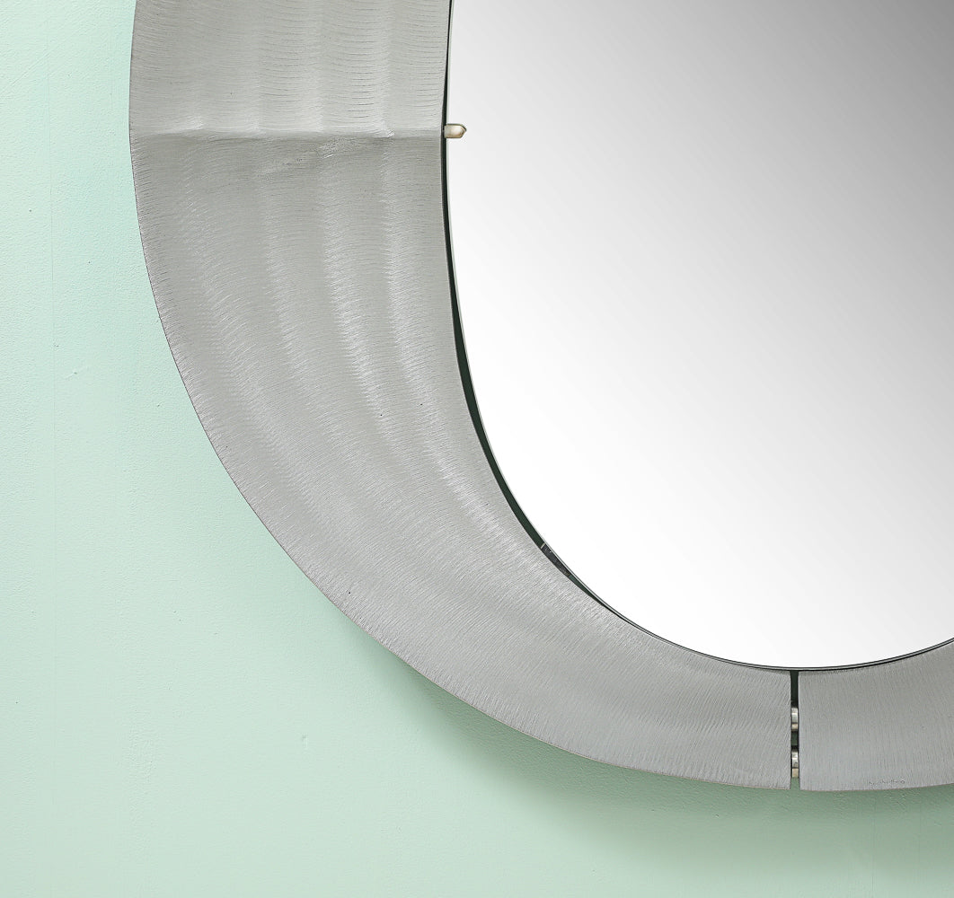 Rare Circular Mirror by Lorenzo Burchiellaro