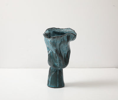 Large Pedestal Vase #5 by David Haskell
