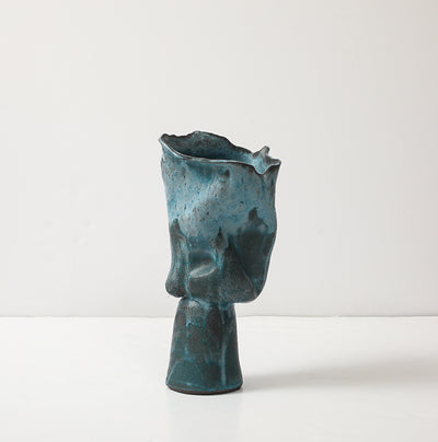 Large Pedestal Vase #5 by David Haskell