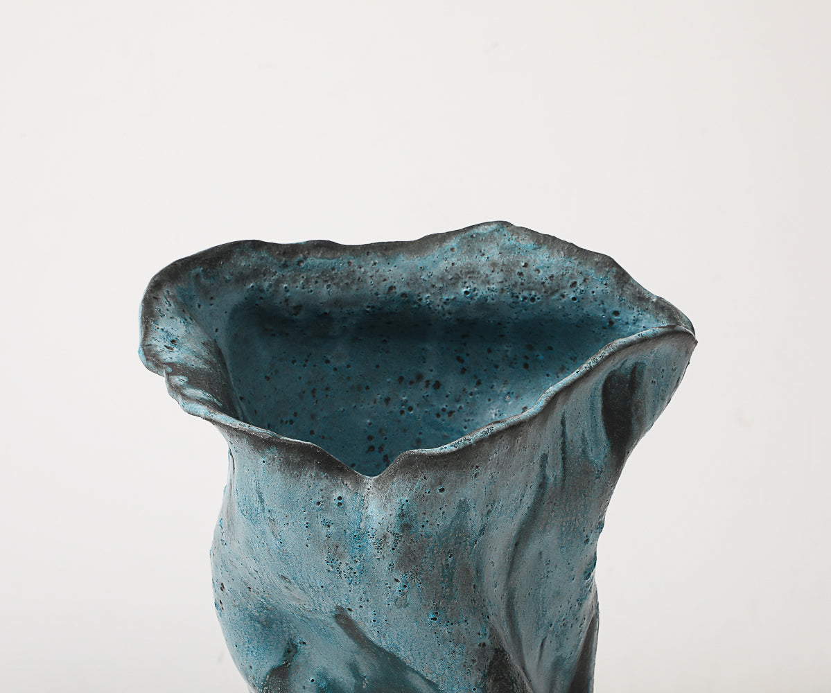 Large Pedestal Vase #5 by David Haskell