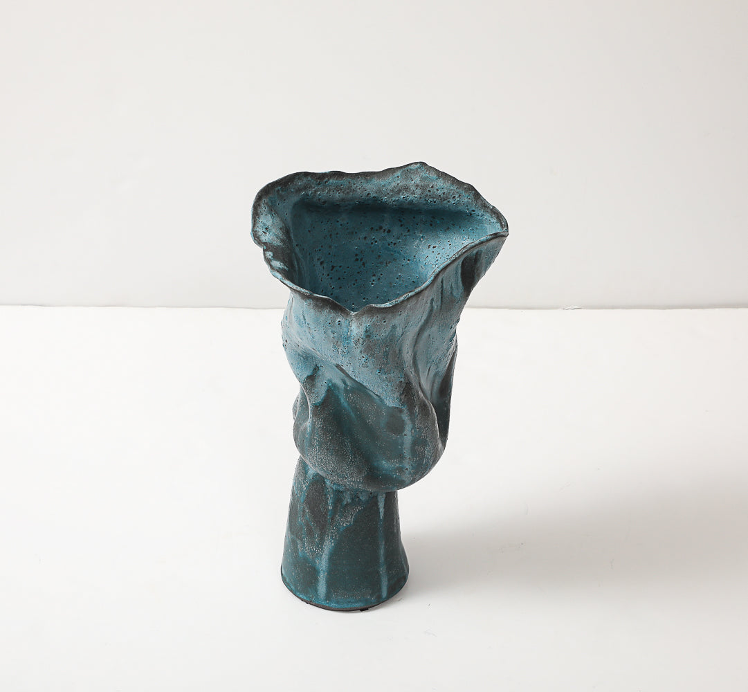 Large Pedestal Vase #5 by David Haskell