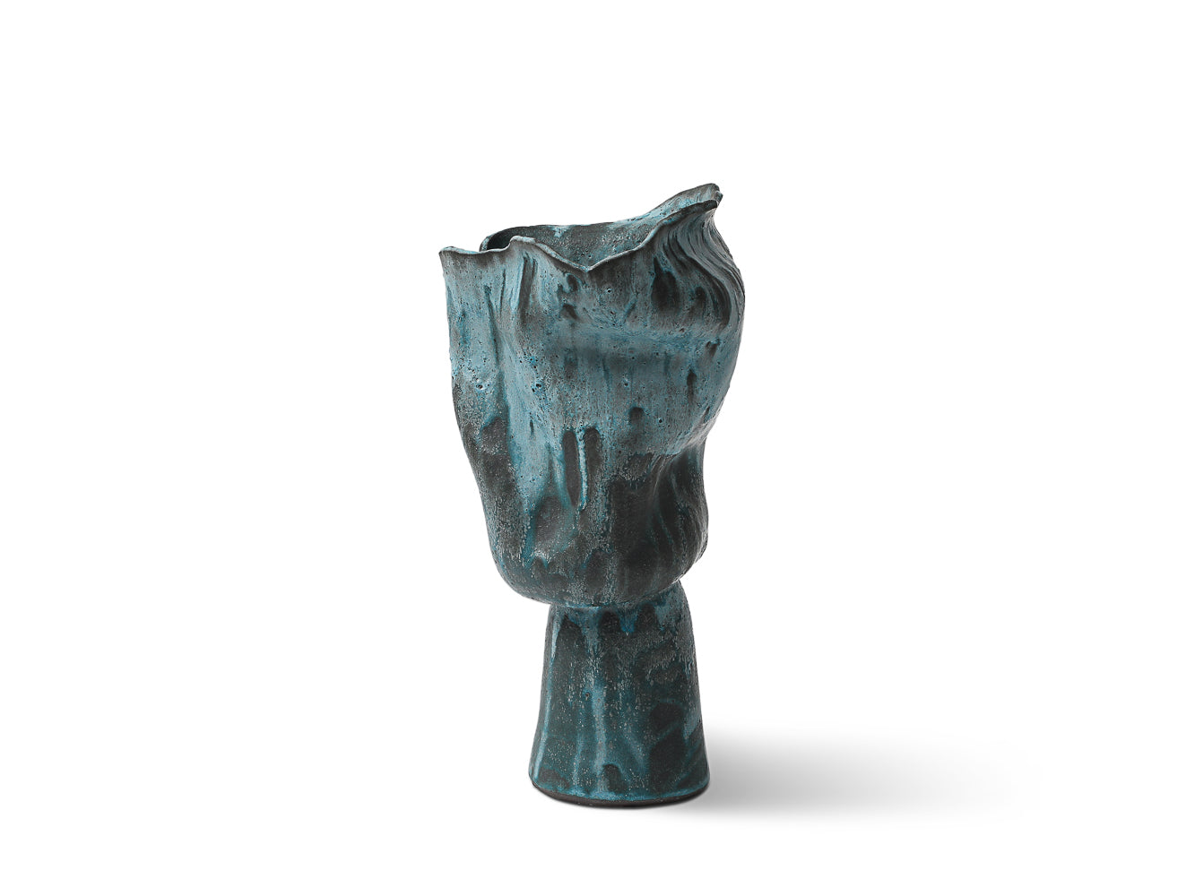 Large Pedestal Vase #5 by David Haskell