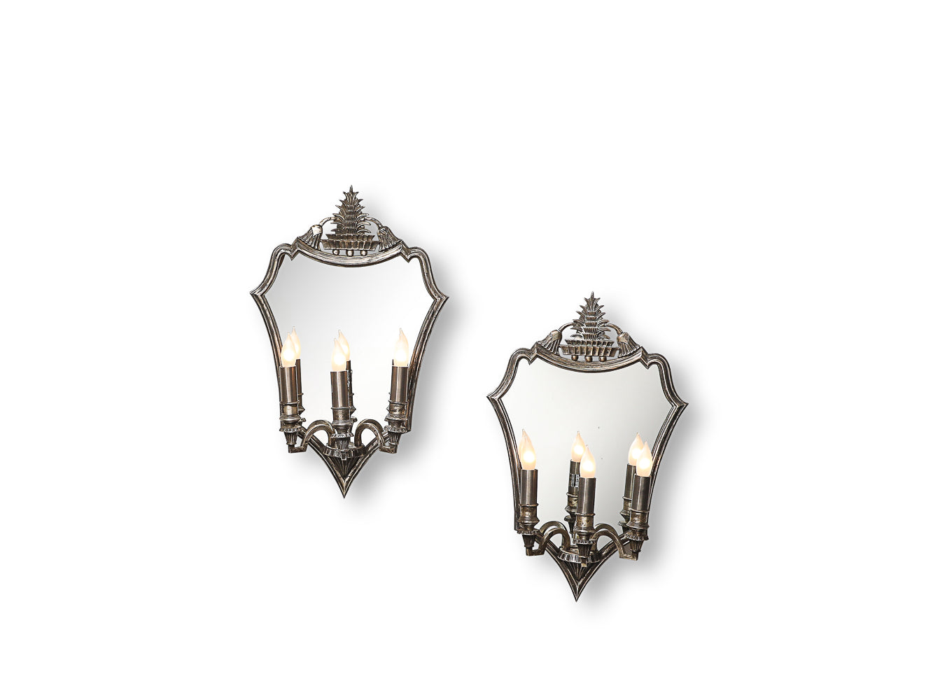 Italian 1930s Mirrored Wall Lights