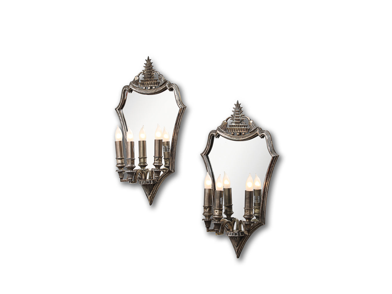 Italian 1930s Mirrored Wall Lights