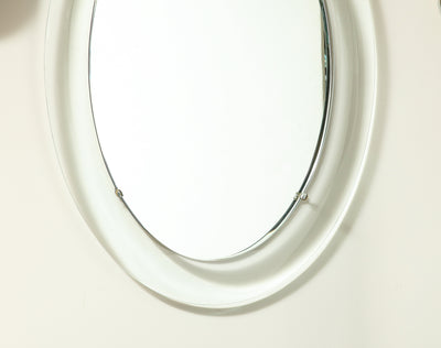 Oval Mirror by Max Ingrand for Fontana Arte