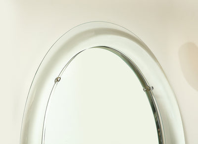 Oval Mirror by Max Ingrand for Fontana Arte
