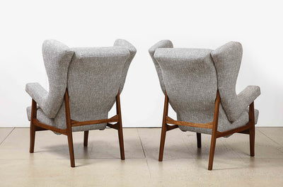 Pair of Fiorenza Lounge Chairs by Franco Albini for Arflex