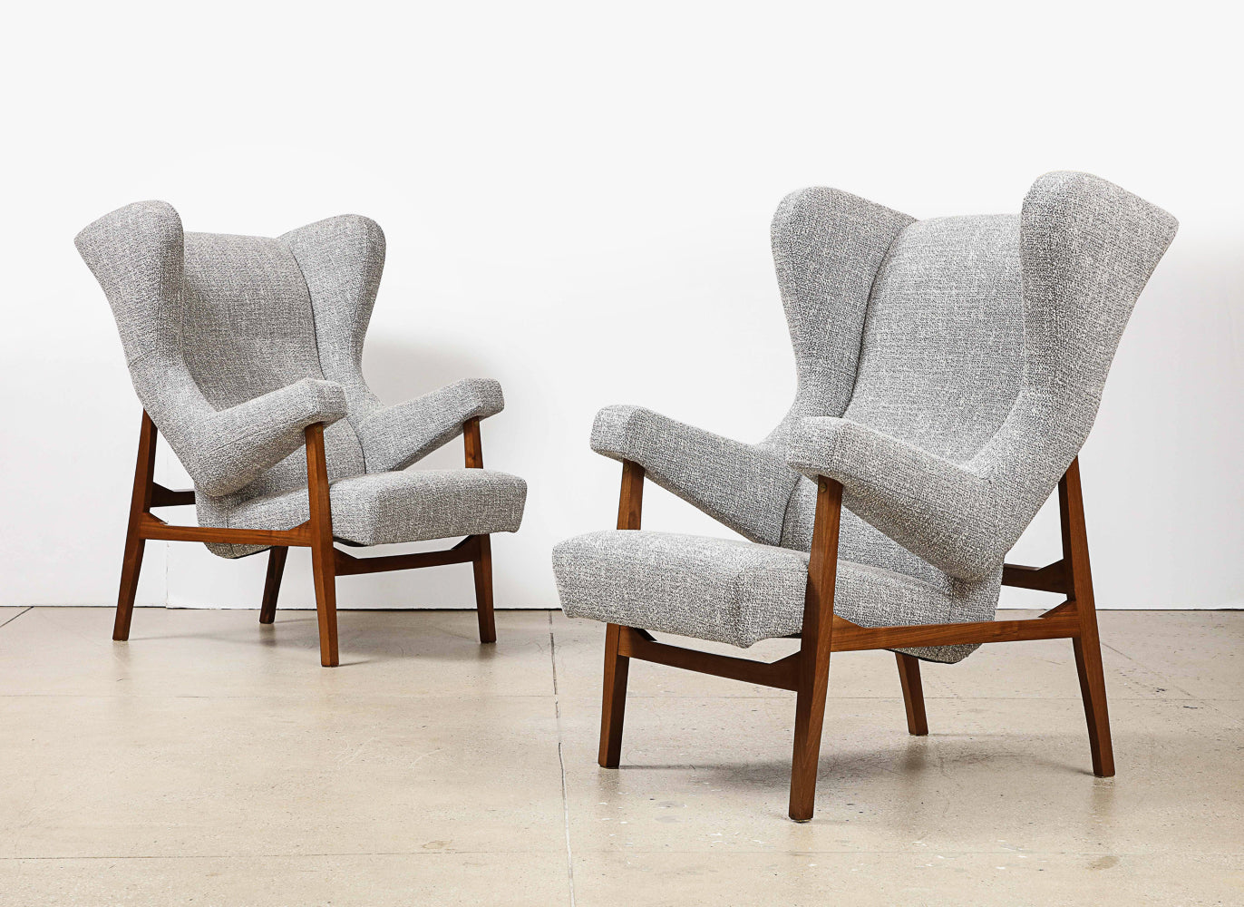 Pair of Fiorenza Lounge Chairs by Franco Albini for Arflex