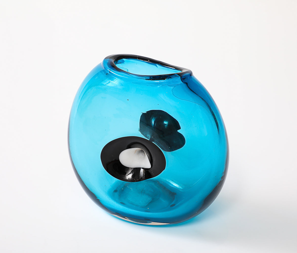 Hand Blown Glass Vase by Fulvio Bianconi