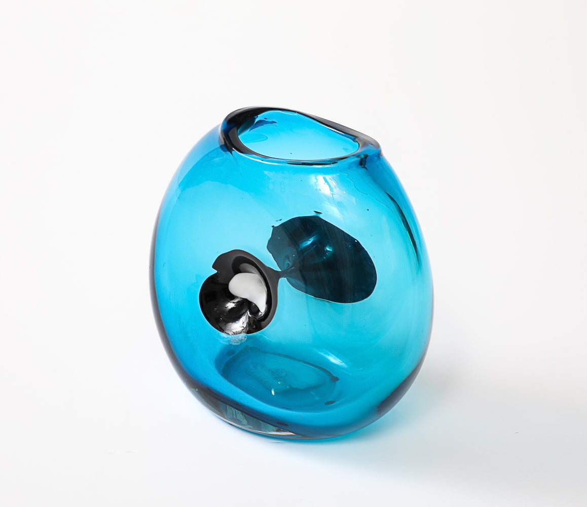 Hand Blown Glass Vase by Fulvio Bianconi