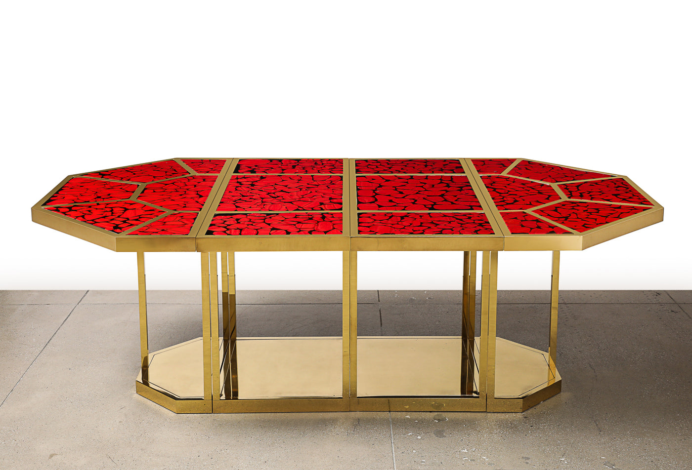 Four Hands, "Puzzle" Dining Table by Gabriella Crespi & Franco Deboni