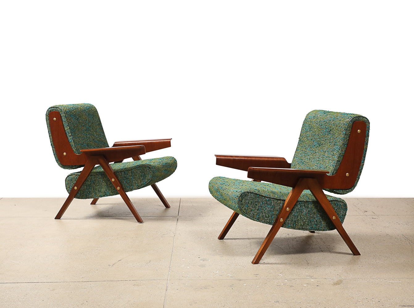 Pair of Lounge Chairs by Gianfranco Frattini for Cassina