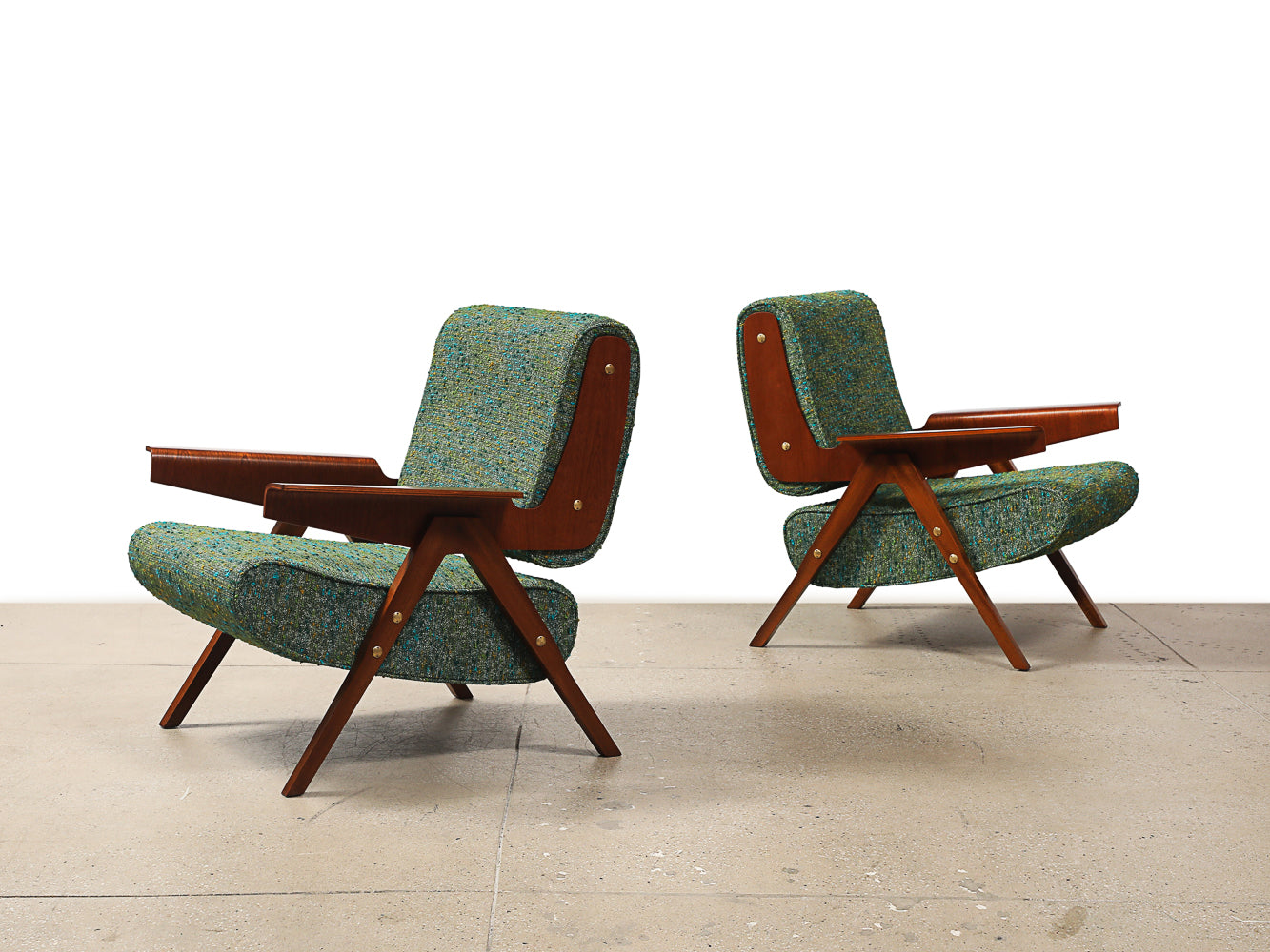 Pair of Lounge Chairs by Gianfranco Frattini for Cassina