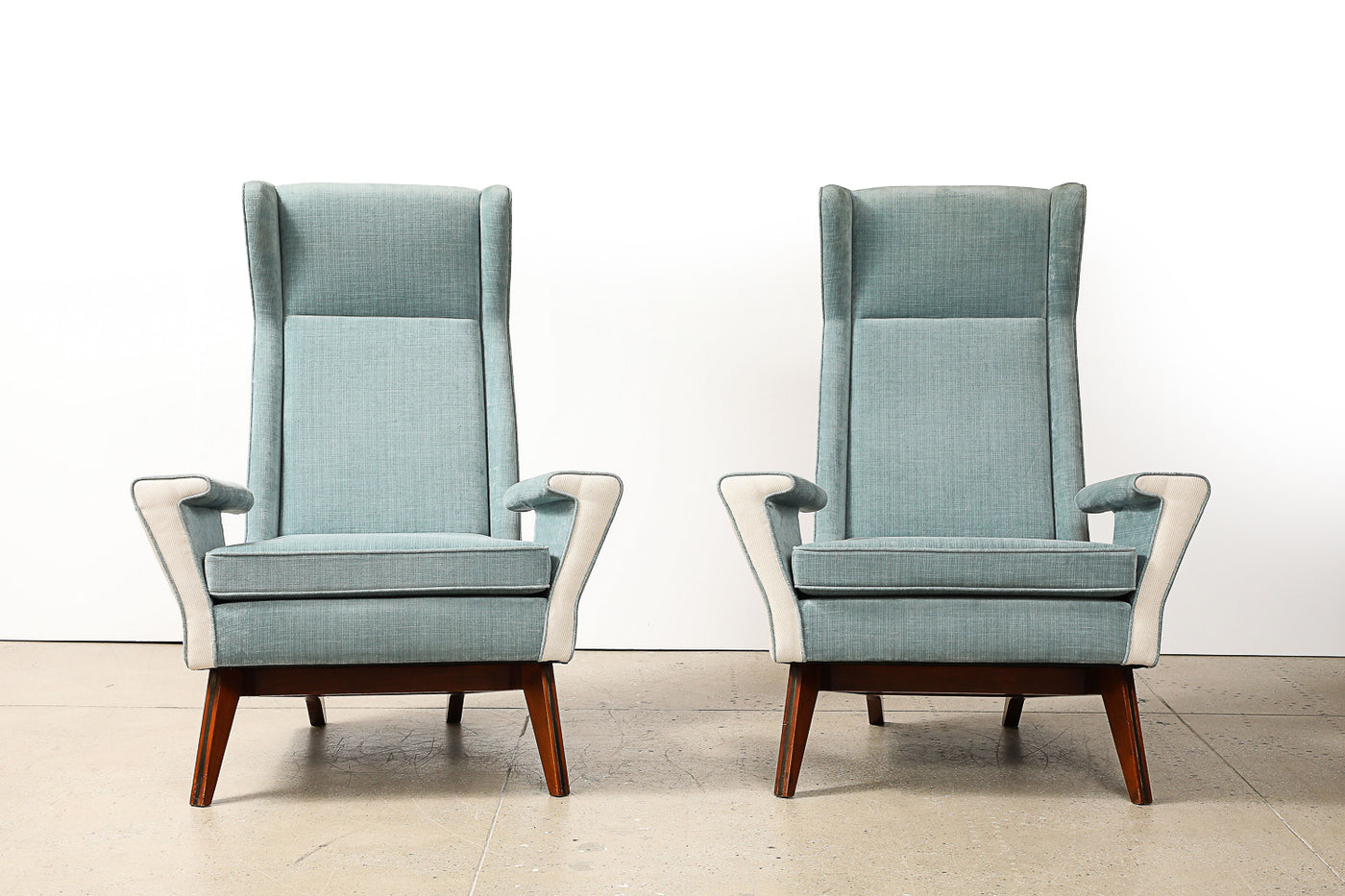 Rare Pair of Armchairs by Gino Levi-Montalcini