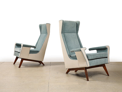 Rare Pair of Armchairs by Gino Levi-Montalcini