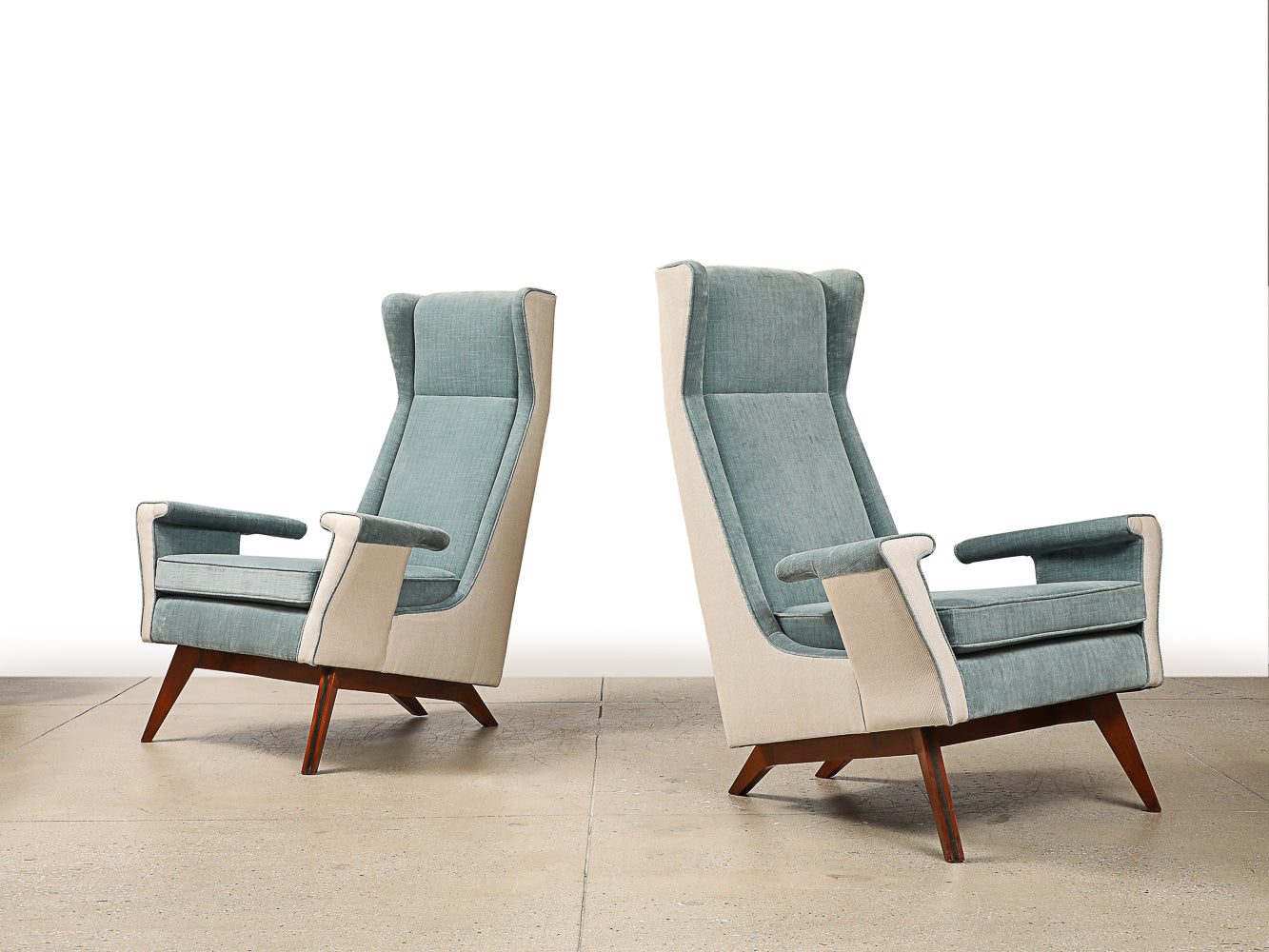 Rare Pair of Armchairs by Gino Levi-Montalcini